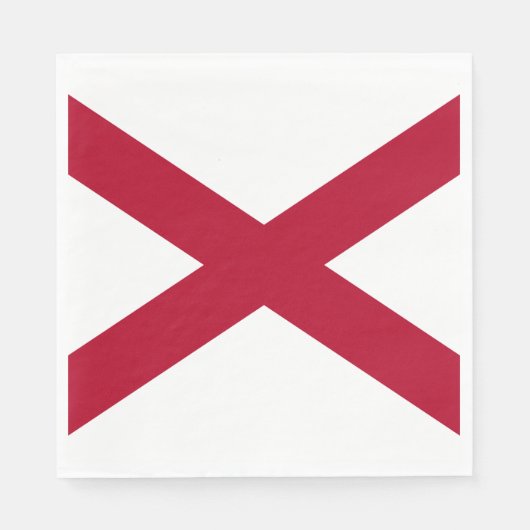 Serviette En Papier Drapeau de l'état de l'Alabama (Devant)