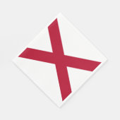 Serviette En Papier Drapeau de l'état de l'Alabama (Coin)