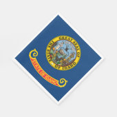 Serviette En Papier Drapeau de l'État de l'Idaho (Coin)