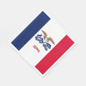 Serviette En Papier Drapeau de l'État de l'Iowa (Coin)