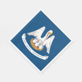 Serviette En Papier Drapeau de l'État de Louisiane (Coin)