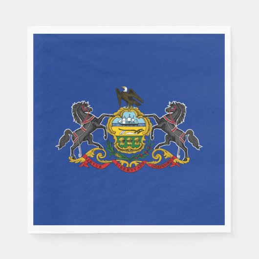 Serviette En Papier Drapeau de l'État de Pennsylvanie (Devant)