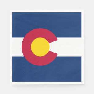 Serviette En Papier Drapeau de l'État du Colorado
