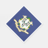 Serviette En Papier Drapeau de l'État du Connecticut (Coin)