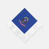 Serviette En Papier Drapeau de l'État du Dakota du Nord (Coin)