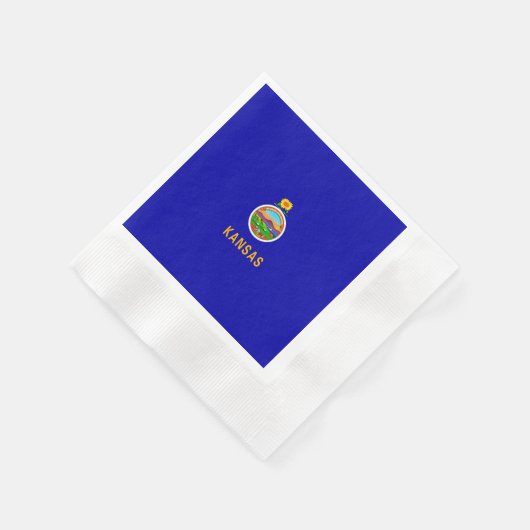 Serviette En Papier Drapeau de l'État du Kansas (Coin)