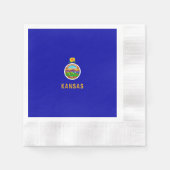 Serviette En Papier Drapeau de l'État du Kansas (Devant)