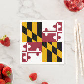 Serviette En Papier Drapeau de l'État du Maryland (En situation)