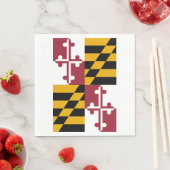 Serviette En Papier Drapeau de l'État du Maryland (En situation)