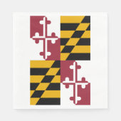 Serviette En Papier Drapeau de l'État du Maryland (Devant)