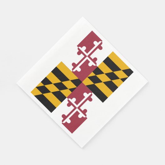 Serviette En Papier Drapeau de l'État du Maryland (Coin)