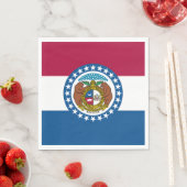 Serviette En Papier Drapeau de l'État du Missouri (En situation)