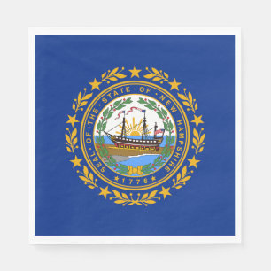 Serviette En Papier Drapeau de l'État du New Hampshire