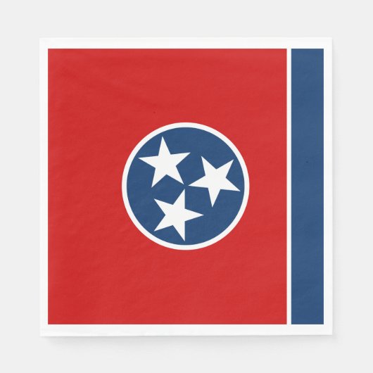 Serviette En Papier Drapeau de l'État du Tennessee (Devant)