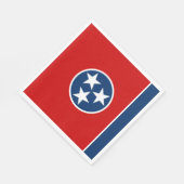 Serviette En Papier Drapeau de l'État du Tennessee (Coin)