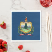 Serviette En Papier Drapeau de l'État du Vermont (En situation)