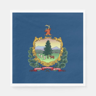 Serviette En Papier Drapeau de l'État du Vermont
