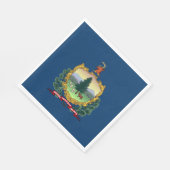 Serviette En Papier Drapeau de l'État du Vermont (Coin)