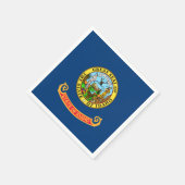 Serviette En Papier Drapeau de l'Idaho (Coin)