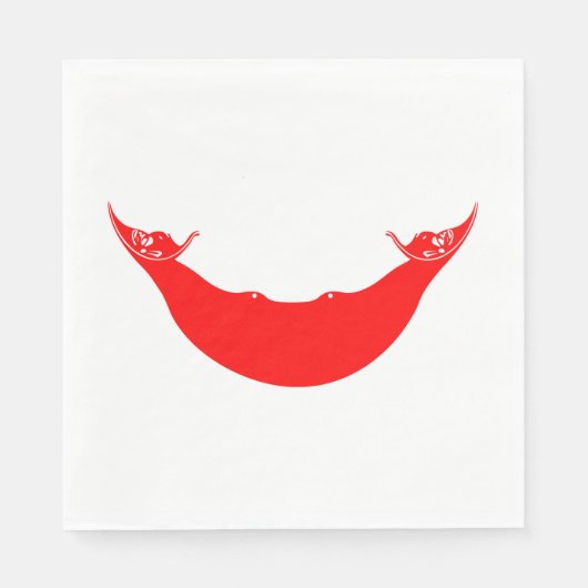 Serviette En Papier Drapeau de l'île de Pâques (Devant)