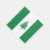 Serviette En Papier Drapeau de l'île Norfolk (Coin)