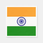 Serviette En Papier Drapeau de l'Inde (Devant)