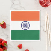 Serviette En Papier Drapeau de l'Inde (En situation)