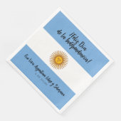 Serviette En Papier Drapeau de l'indépendance de l'Argentine (Coin)