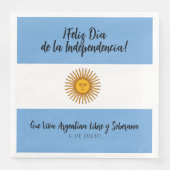 Serviette En Papier Drapeau de l'indépendance de l'Argentine (Devant)