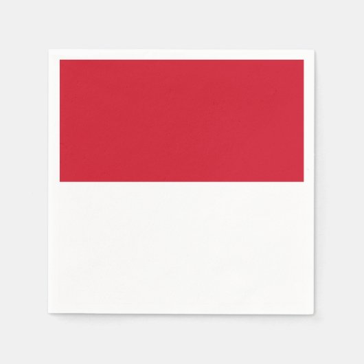 Serviette En Papier Drapeau de l'Indonésie (Devant)