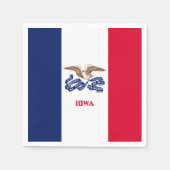 Serviette En Papier Drapeau de l'Iowa (Devant)