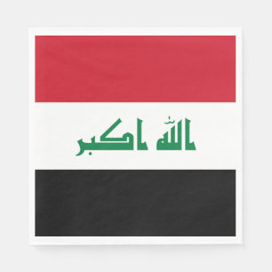 Serviette En Papier Drapeau de l'Irak