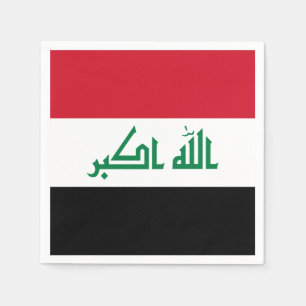 Serviette En Papier Drapeau de l'Irak