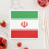 Serviette En Papier Drapeau de l'Iran (En situation)