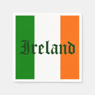 Serviette En Papier Drapeau de l'Irlande