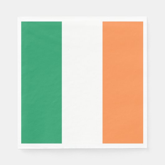 Serviette En Papier Drapeau de l'Irlande (Devant)