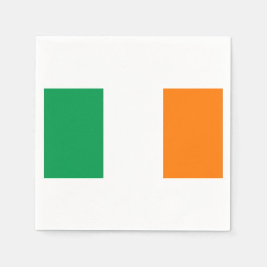 Serviette En Papier Drapeau de l'Irlande Papier serviettes (Devant)