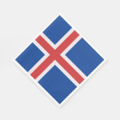 Serviette En Papier Drapeau de l'Islande (Coin)