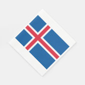 Serviette En Papier Drapeau de l'Islande (Coin)