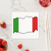 Serviette En Papier Drapeau de l'Italie (En situation)