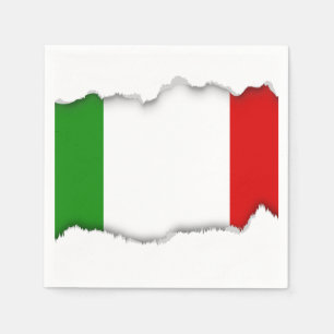 Serviette En Papier Drapeau de l'Italie