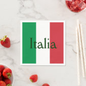 Serviette En Papier Drapeau de l'Italie (En situation)