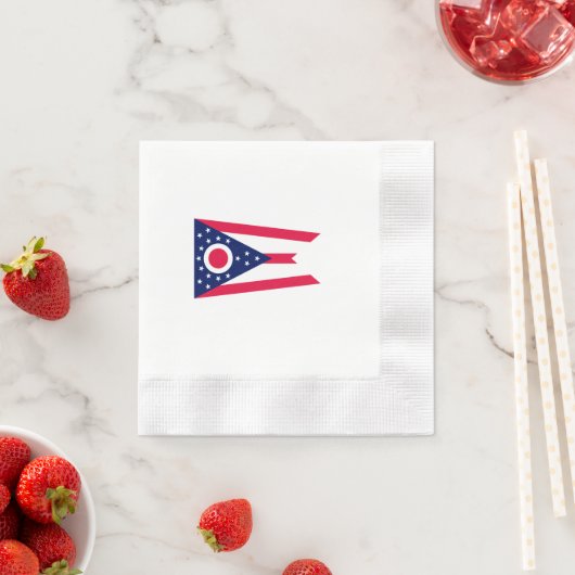 Serviette En Papier Drapeau de l'Ohio (En situation)