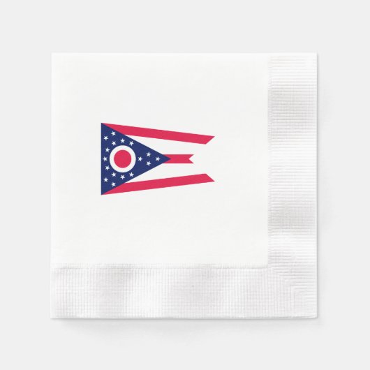 Serviette En Papier Drapeau de l'Ohio (Devant)