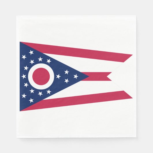 Serviette En Papier Drapeau de l'Ohio (Devant)