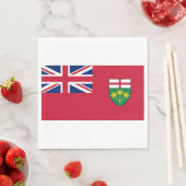 Serviette En Papier drapeau de l'Ontario (En situation)
