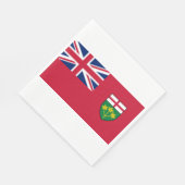 Serviette En Papier drapeau de l'Ontario (Coin)