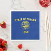 Serviette En Papier Drapeau de l'Oregon (En situation)
