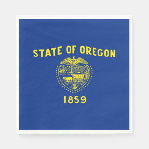 Serviette En Papier Drapeau de l'Oregon