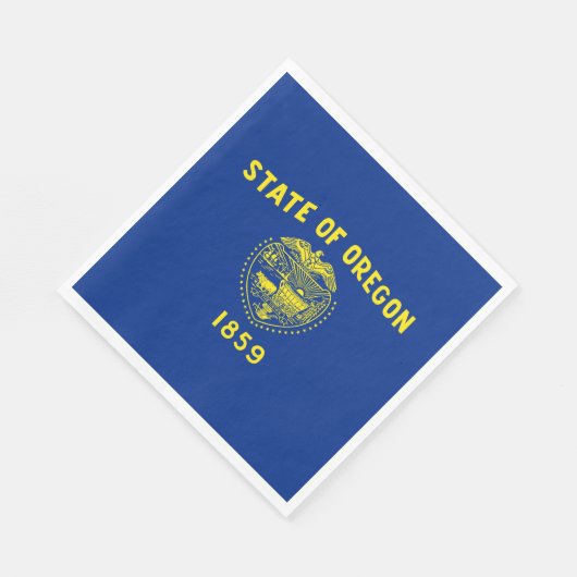 Serviette En Papier Drapeau de l'Oregon (Coin)